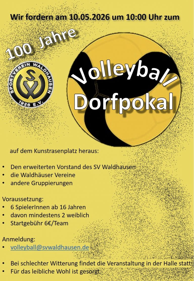 Mehr über den Artikel erfahren Volleyball Dorfpokal 2026